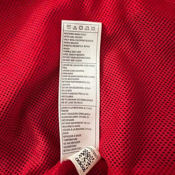 Adidas ClimaProof NC State University Zip Windbreaker Jacket XL Hood Black Red - Picture 8 of 14